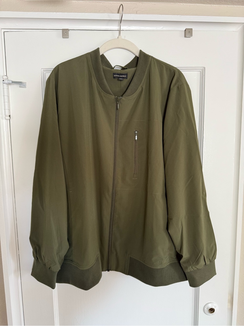 Olive Green Banana Republic Bomber Jacket